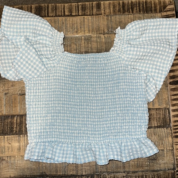 Blue and white crop top! - Picture 3 of 3